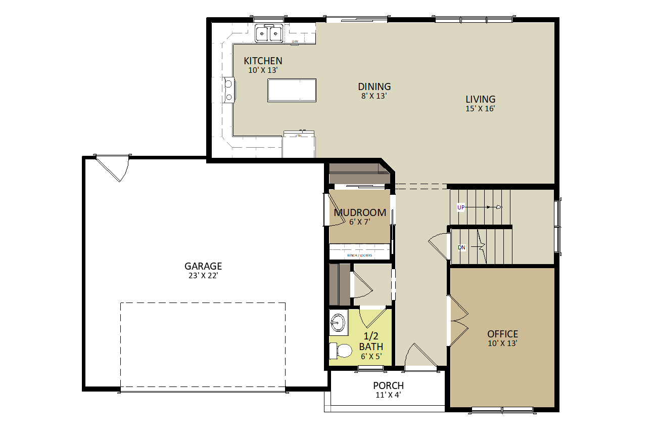 Deerbrook First Floor Floor Plan